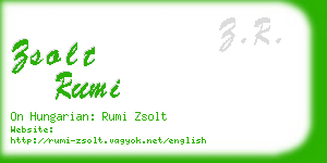 zsolt rumi business card